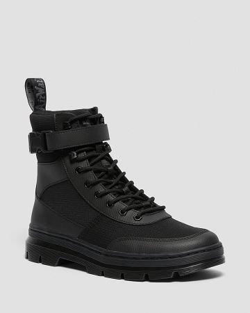 Dr Martens Combs Tech Poly Fritidsstøvler Dame Sort | DK 83ILH